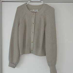 Banana Republic Taupe Cardigan Sweater